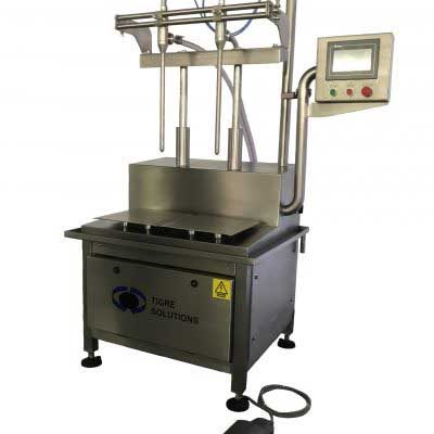 Automated weigh-load cell machines for accurate liquid packaging